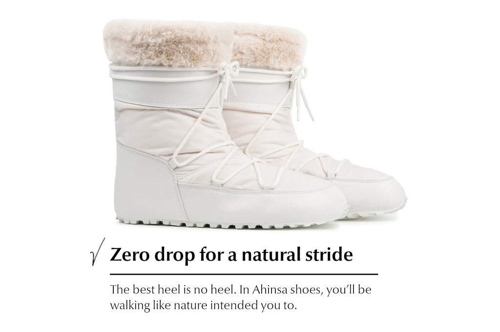 barefoot snowboots Irbis Snow white
