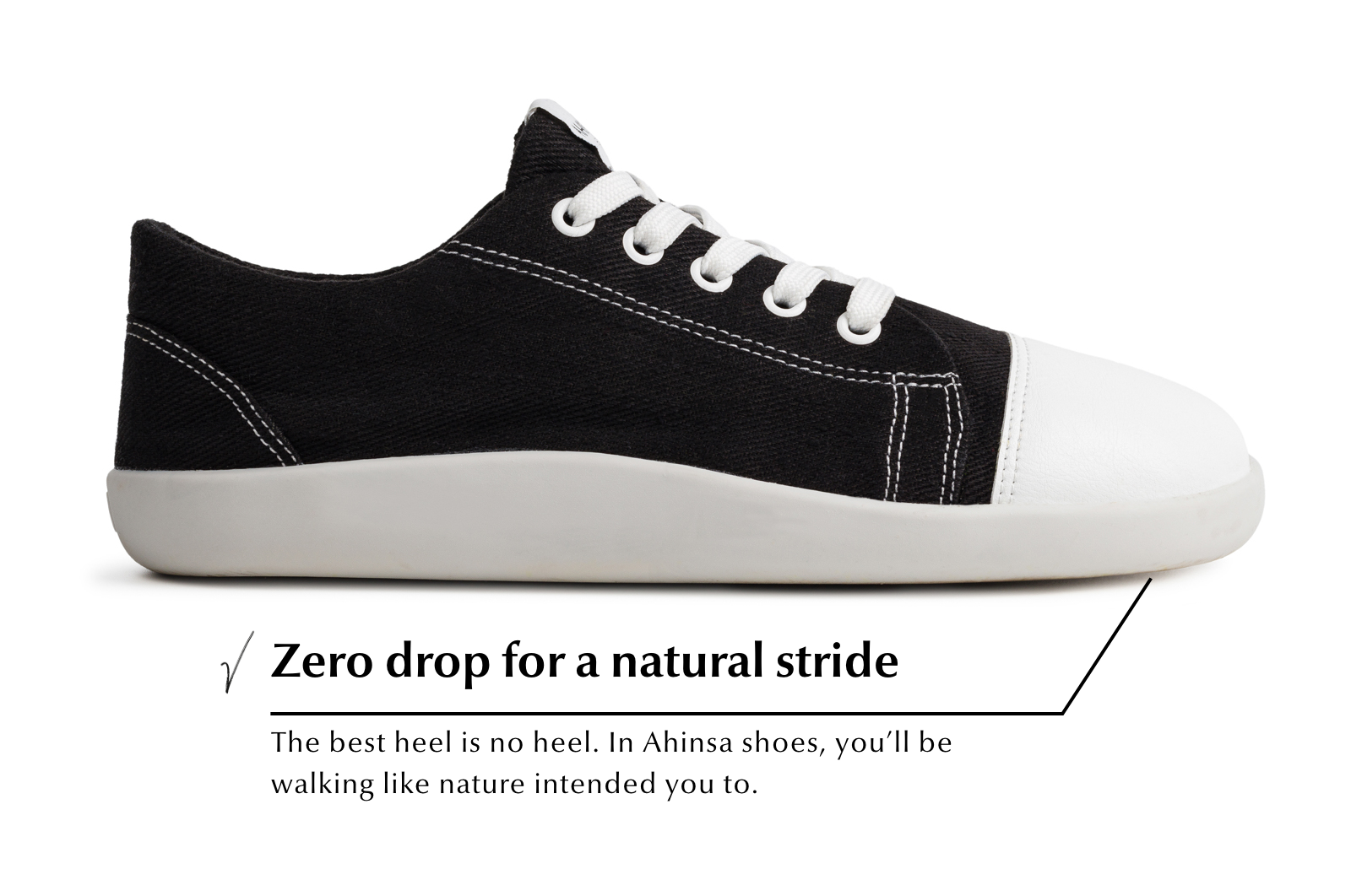 barefoot sneakers Street – Black Hemp