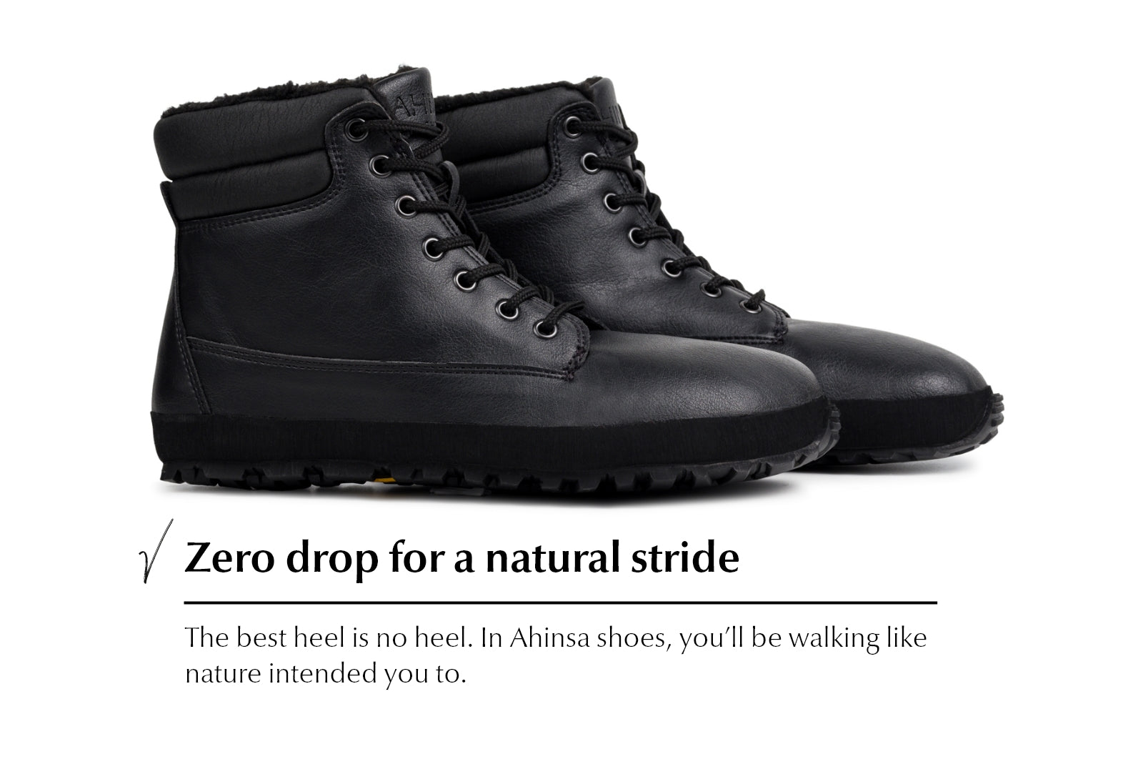 winter barefoot boots Shuma Winter black