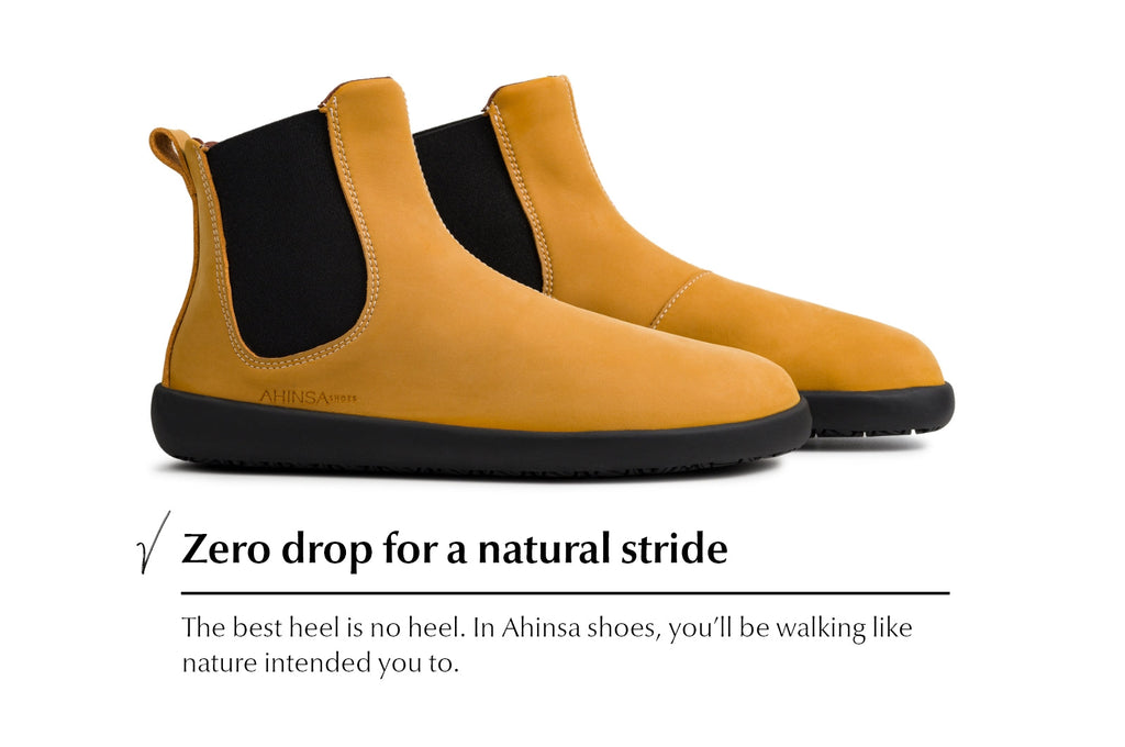 barefoot shoes Chelsea 2.0 mustard nubuck