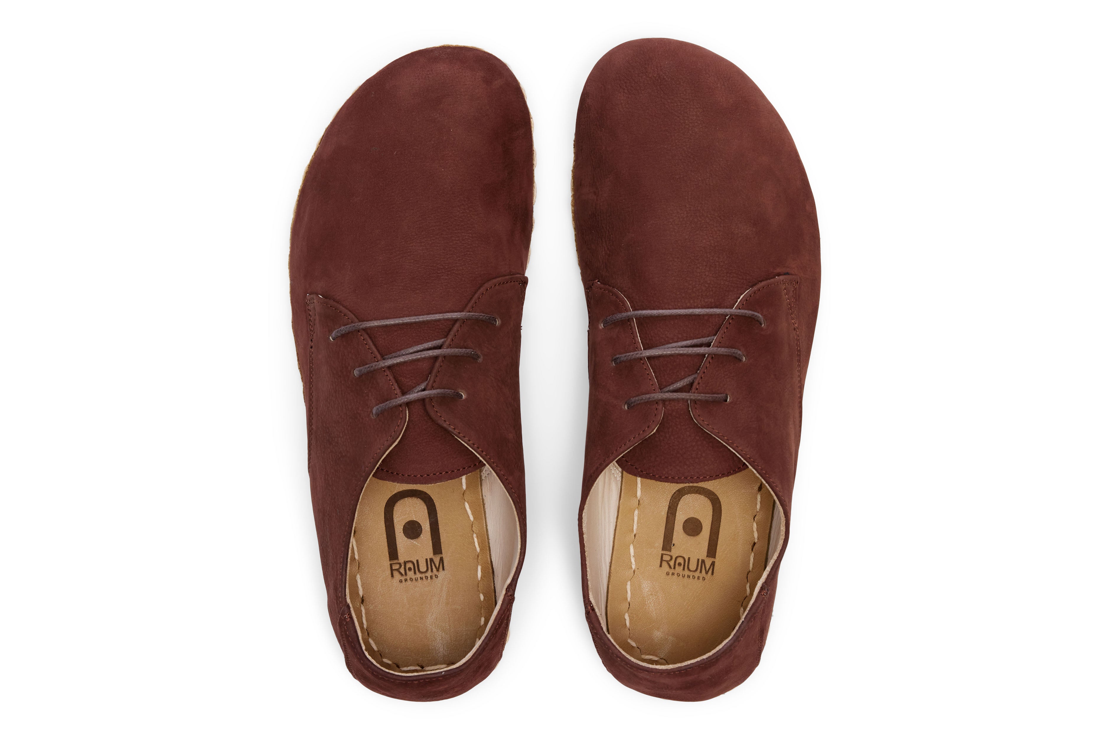 Barefoot Grounding Lace Up Shoe / Redwood