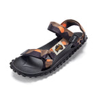 Scrambler Sandals - Khaki & Orange