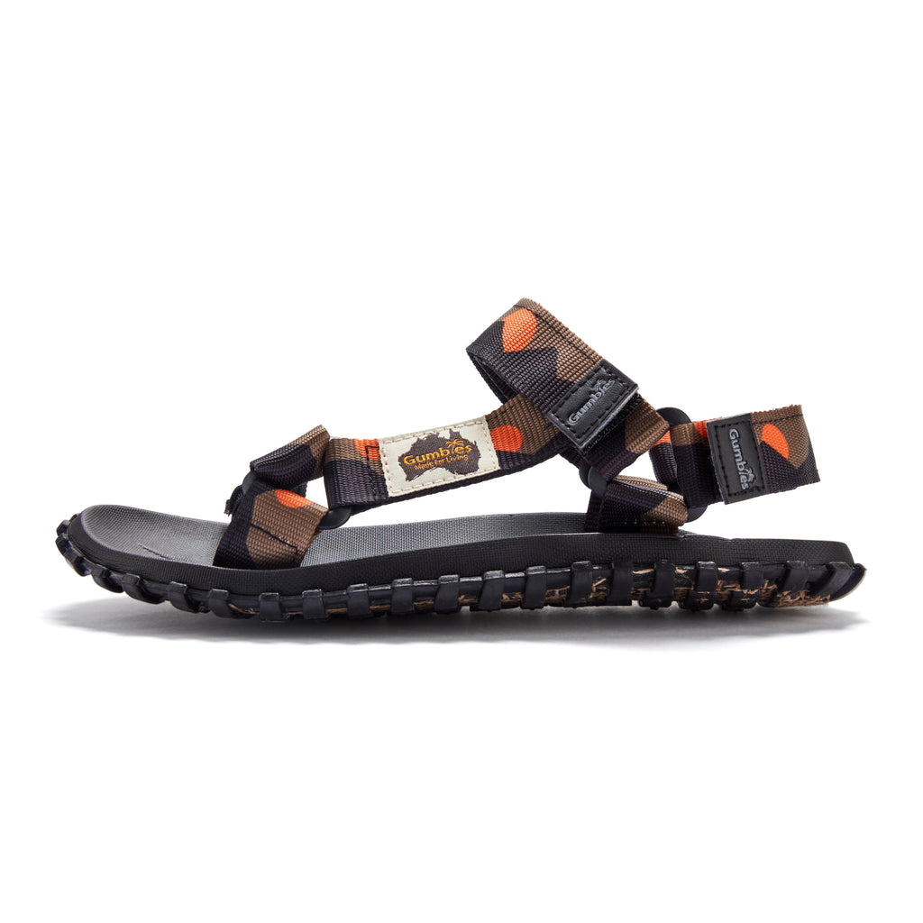 Scrambler Sandals - Khaki & Orange