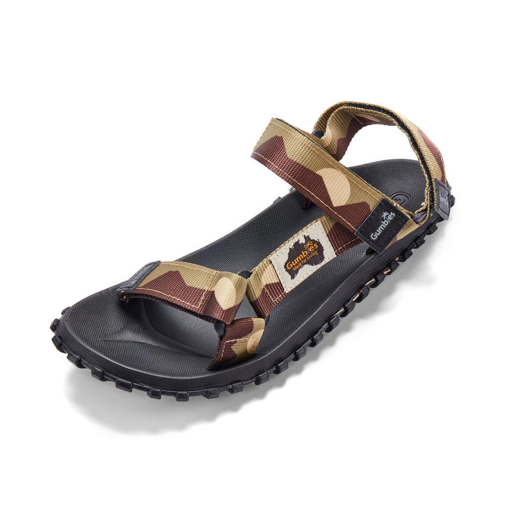 Scrambler Sandals - Sand & Brown