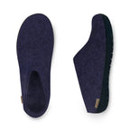 Slip-on with natural rubber sole - black - Purple