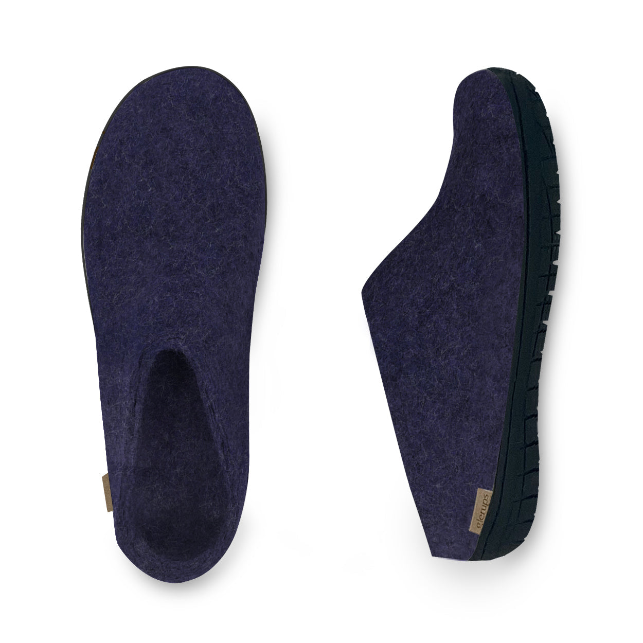 Slip-on with natural rubber sole - black - Purple