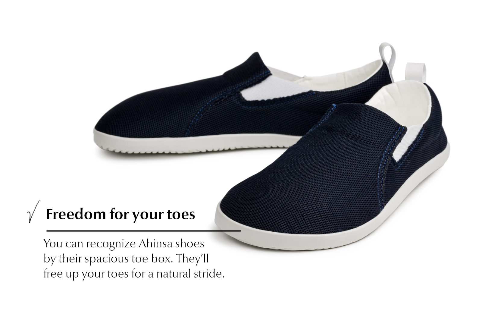 Navy Comfort slip-on sneakers