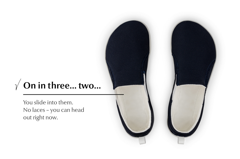 Navy Comfort slip-on sneakers