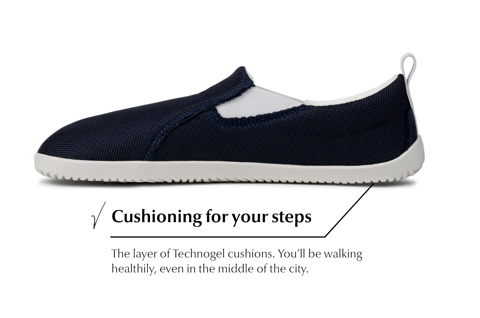 Navy Comfort slip-on sneakers