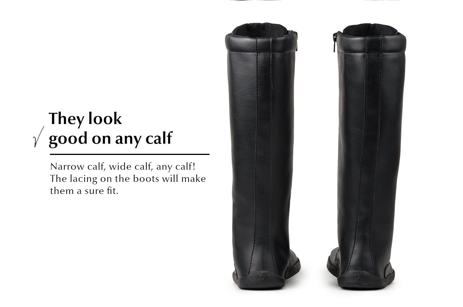 barefoot boots Jaya Tall black