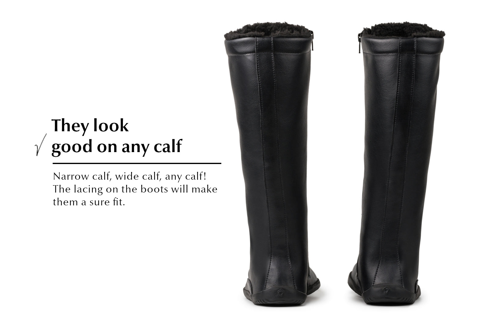 barefoot boots Jaya Winter Tall black