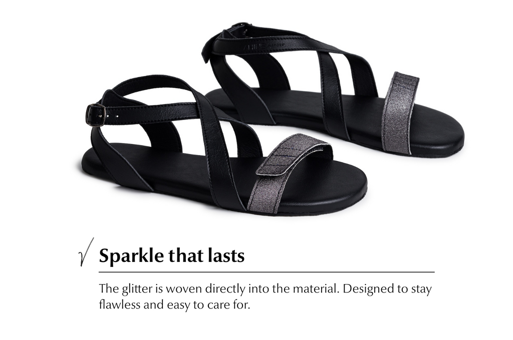 Comfort Sandals Hava Sparkle – Black