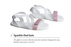 Comfort Sandals Hava Sparkle – White