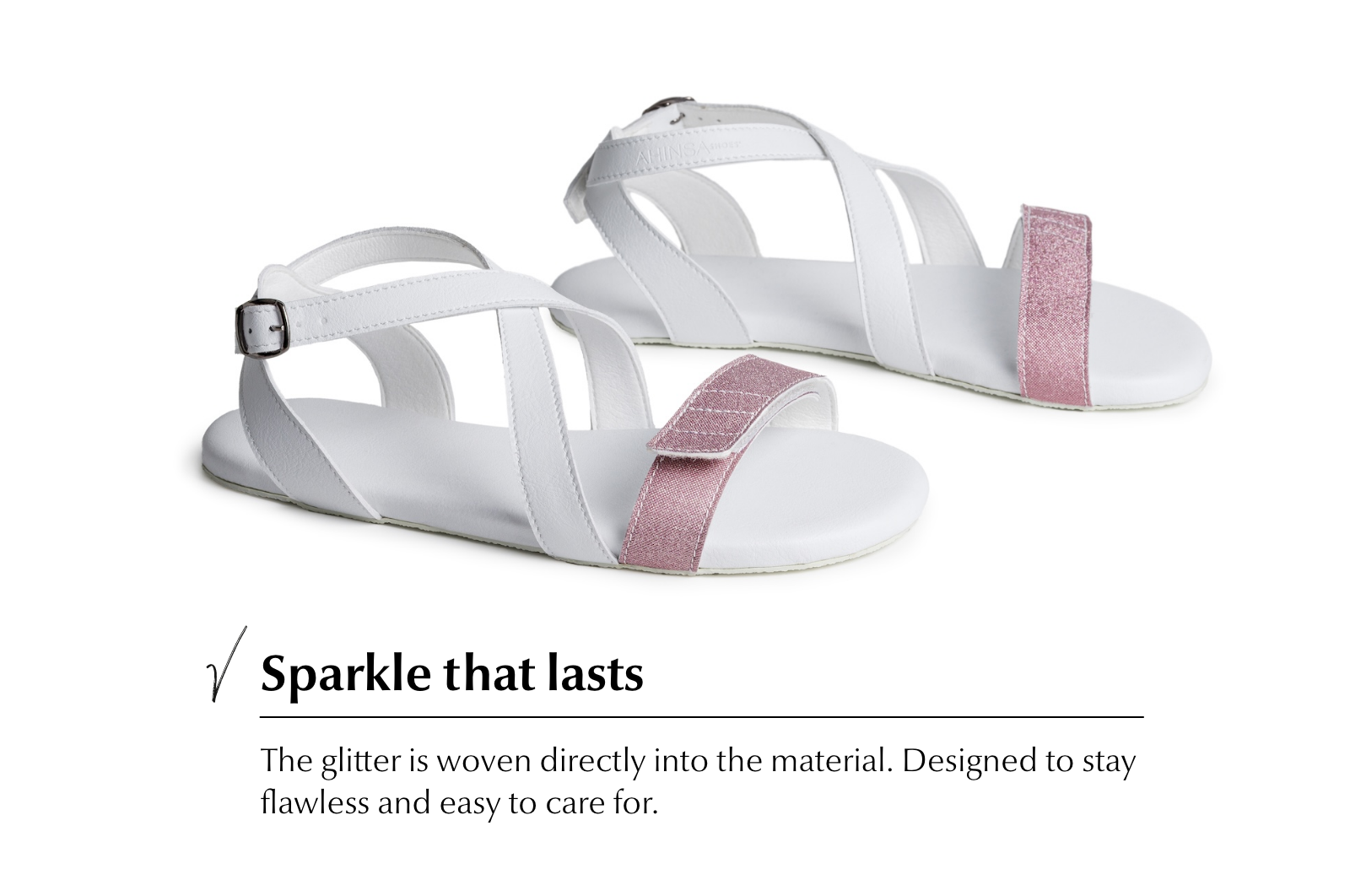 Comfort Sandals Hava Sparkle – White