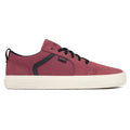 Maroon sneaker with black accents on a white background, featuring the brand 'Splay'.