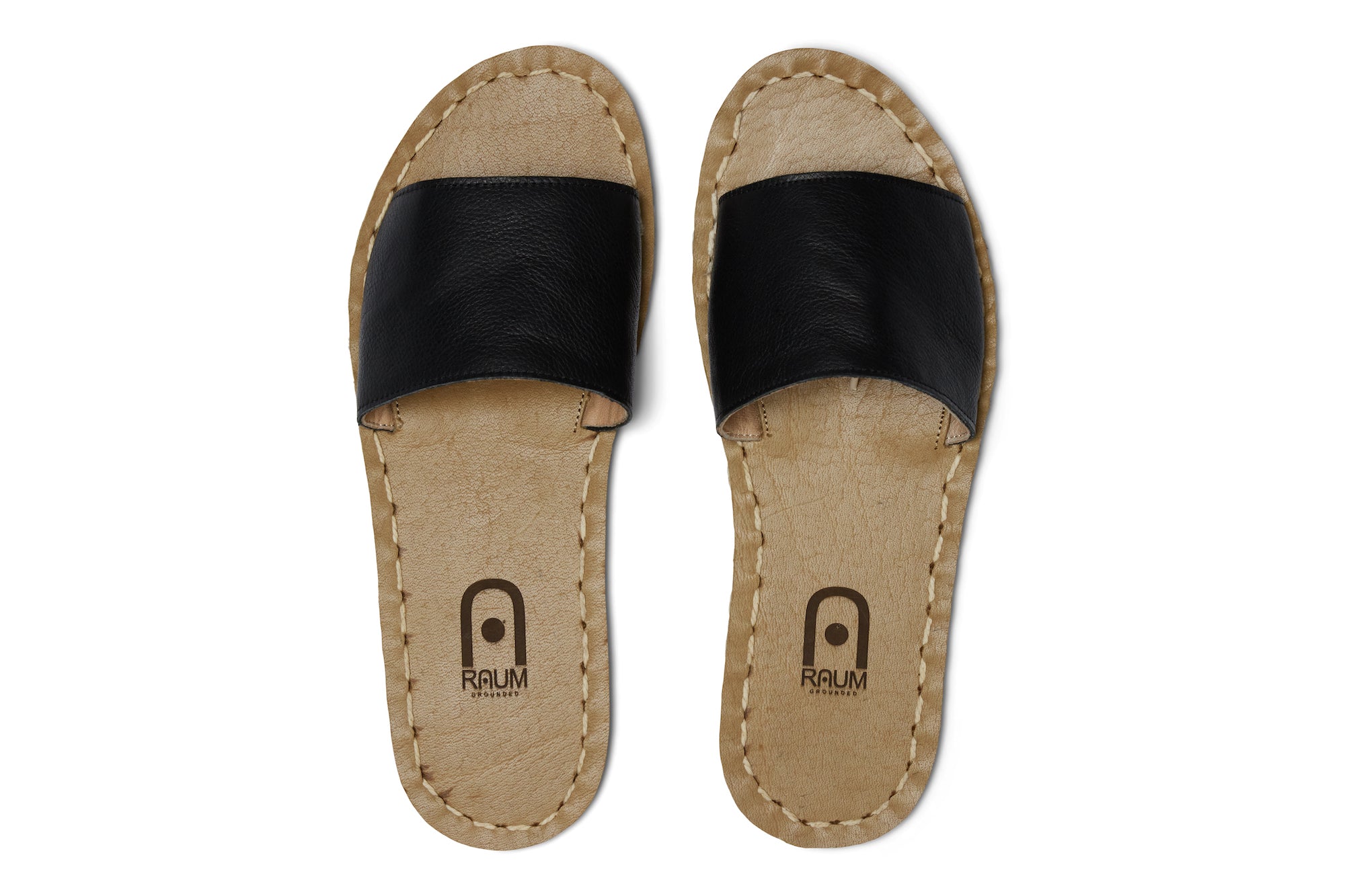 Grounding Slide Sandals / Ebony