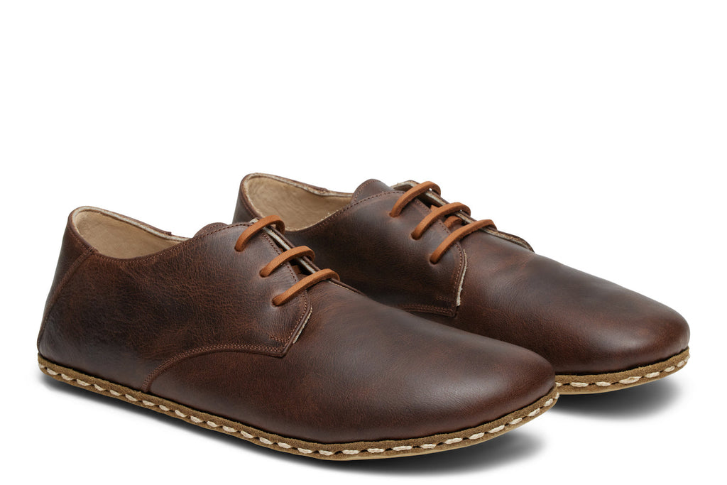 Barefoot Grounding Lace Up Shoe / Coffee