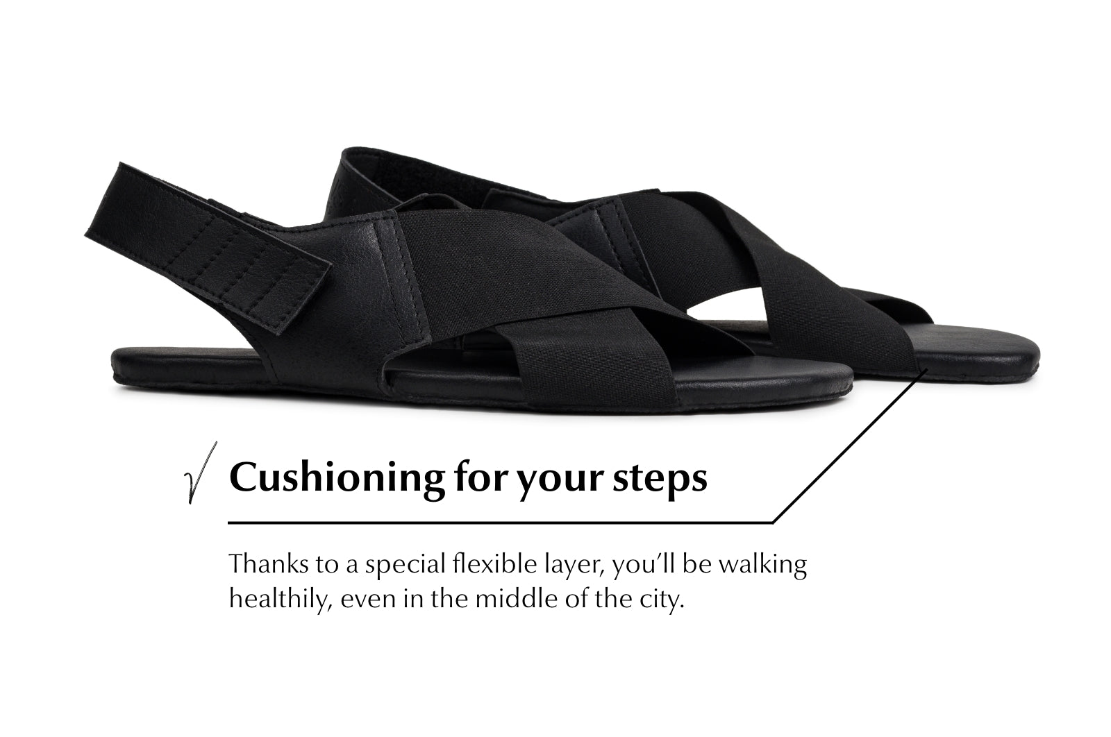 Suna Comfort sandals black