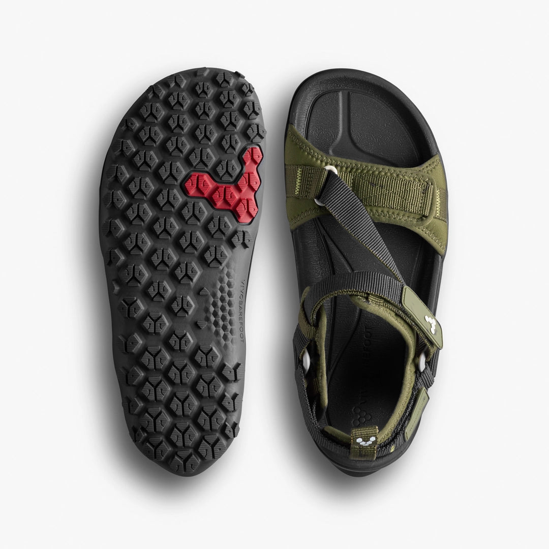 Vivobarefoot Men's Tracker Ora Sandal - Dark Olive