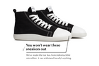 Comfort sneakers Street high-top – Black Hemp