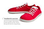 Vida Hemp Comfort red sneakers
