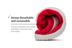 Vida Hemp Comfort red sneakers
