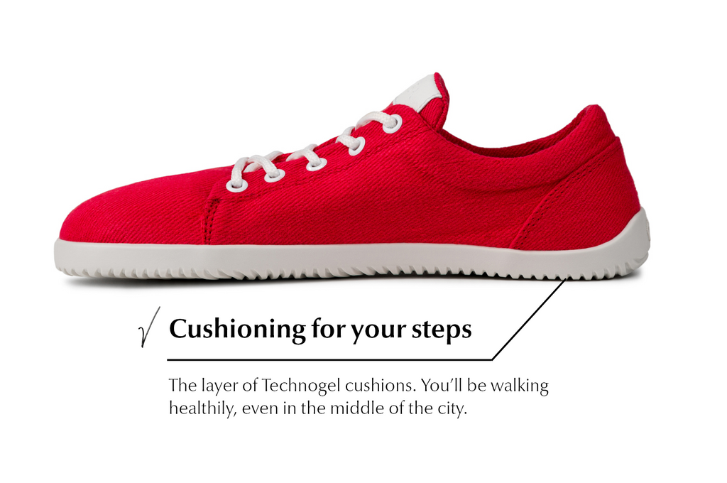 Vida Hemp Comfort red sneakers
