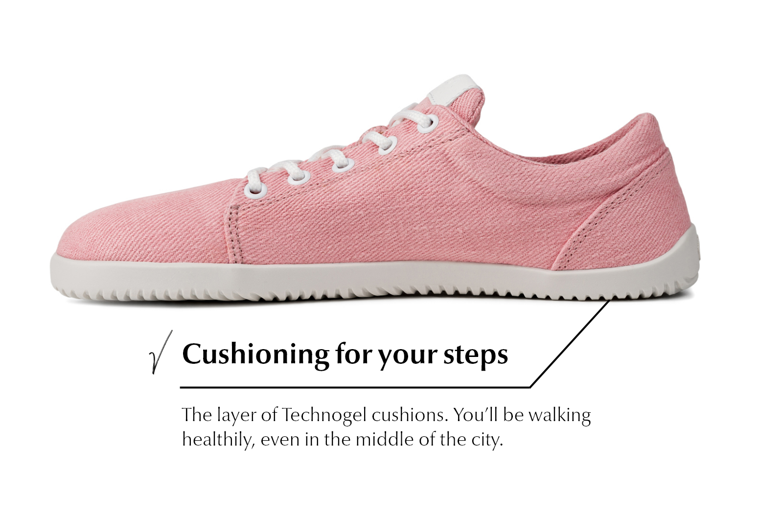 Vida Hemp Comfort pink sneakers