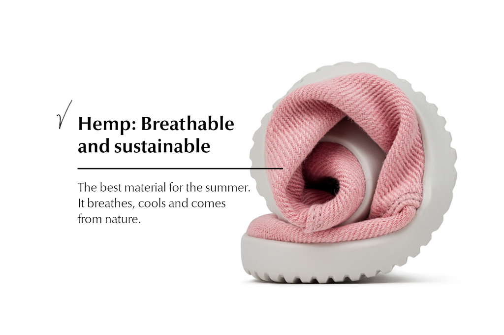 Vida Hemp Comfort pink sneakers