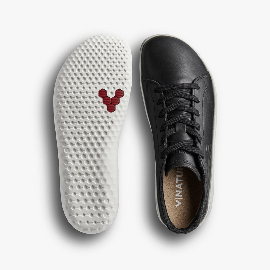 Vivobarefoot Women's Geo Court III Obsidian Leather– Correct Toes