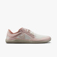 Dusty rose Vivobarefoot Primus Lite 3.5 sneaker with white laces and flexible sole.