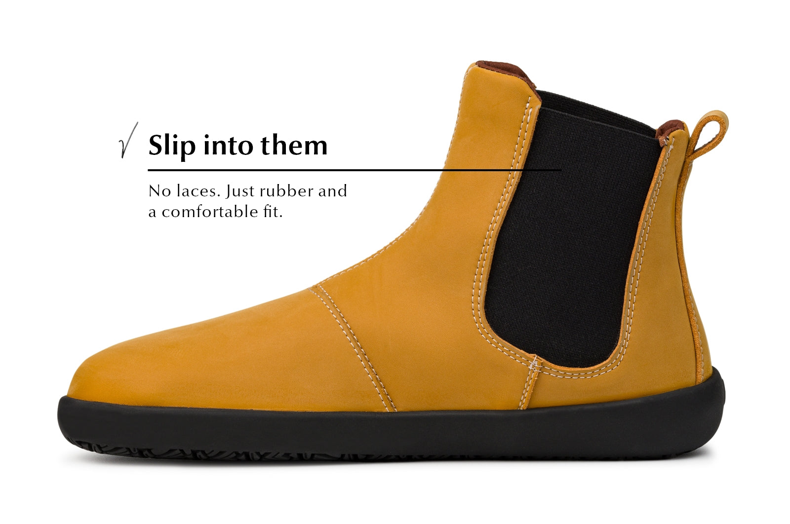 Comfort shoes Chelsea 2.0 mustard nubuck