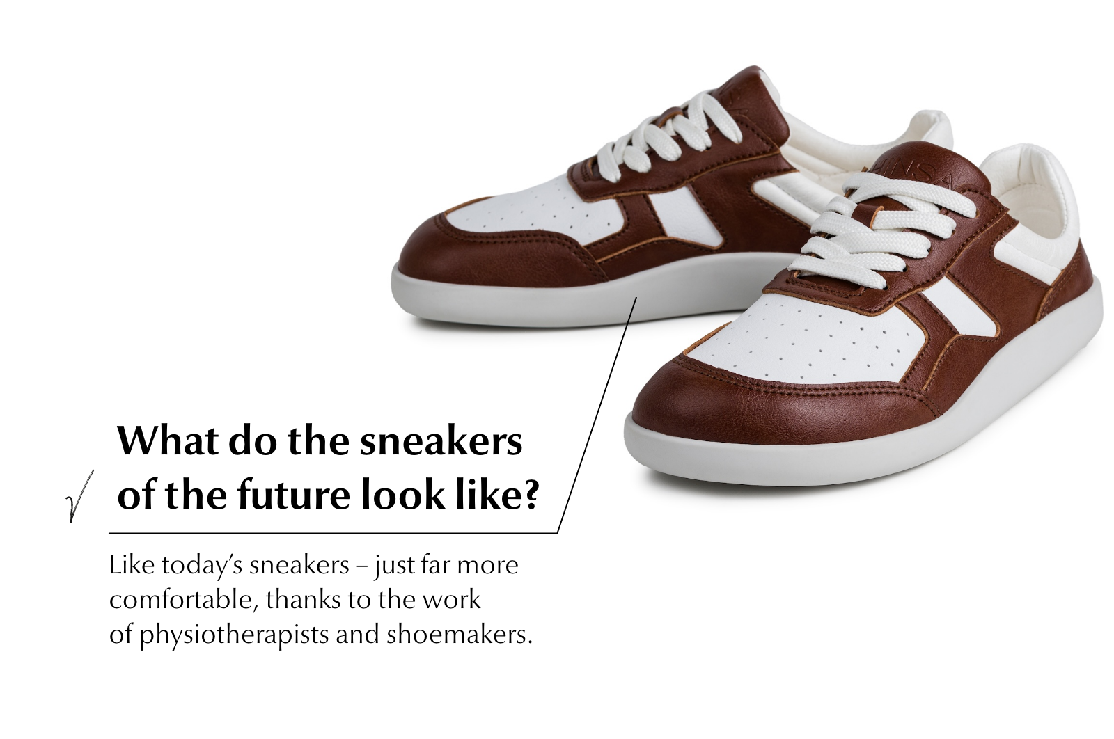 Barefoot Sneakers Yuva Brown & White