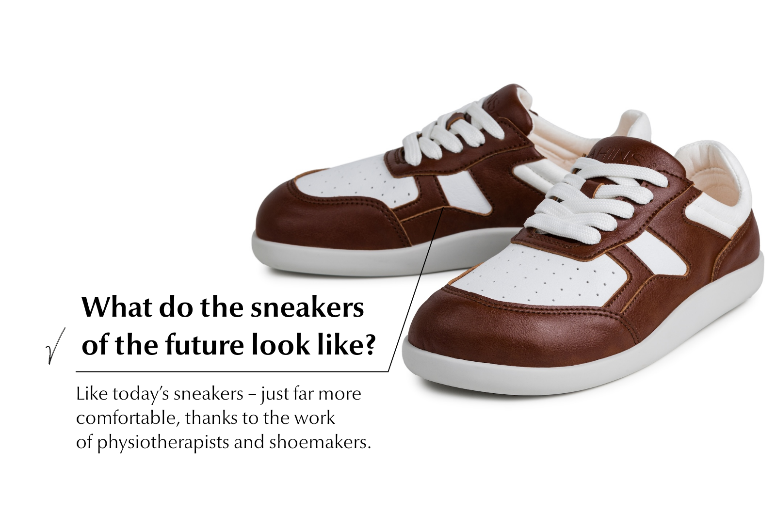 Yuva Comfort Sneakers Brown & White
