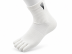 Correct Toes® Mini Crew Merino Wool Socks - White