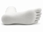 Correct Toes® Mini Crew Merino Wool Socks - White