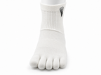 Correct Toes® Mini Crew Merino Wool Socks - White