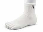 Correct Toes® Mini Crew Merino Wool Socks - White