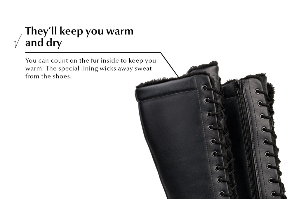 barefoot boots Jaya Winter Tall black