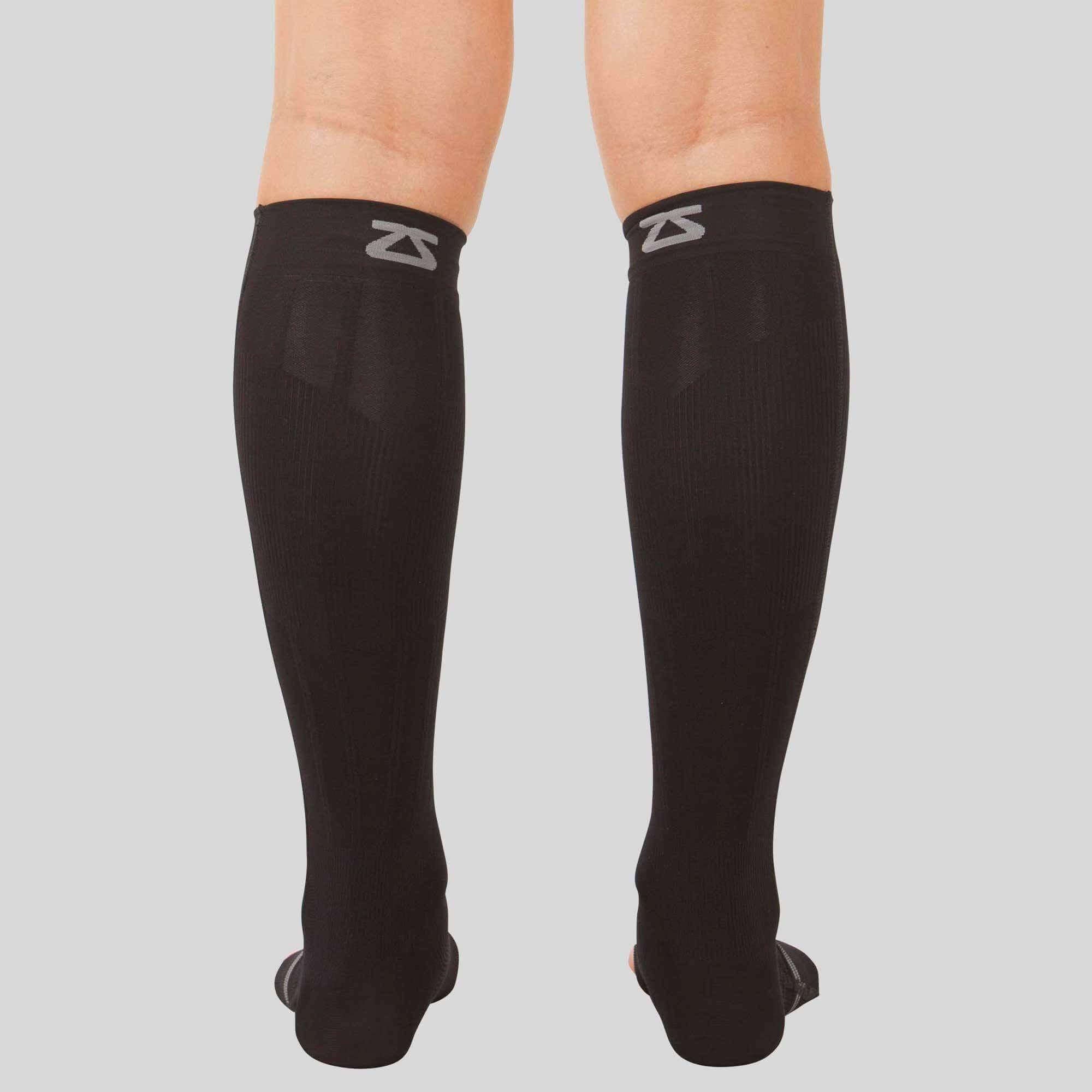 Zensah Compression Ankle/Calf Sleeves Black– Correct Toes