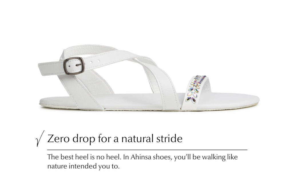 barefoot sandals Hava Preciosa white
