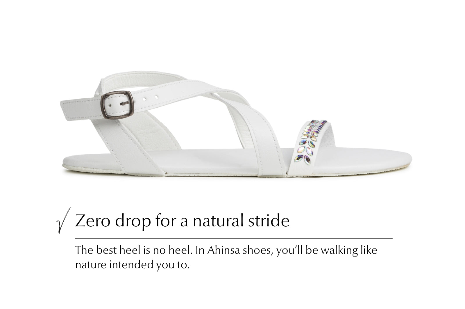 barefoot sandals Hava Preciosa white