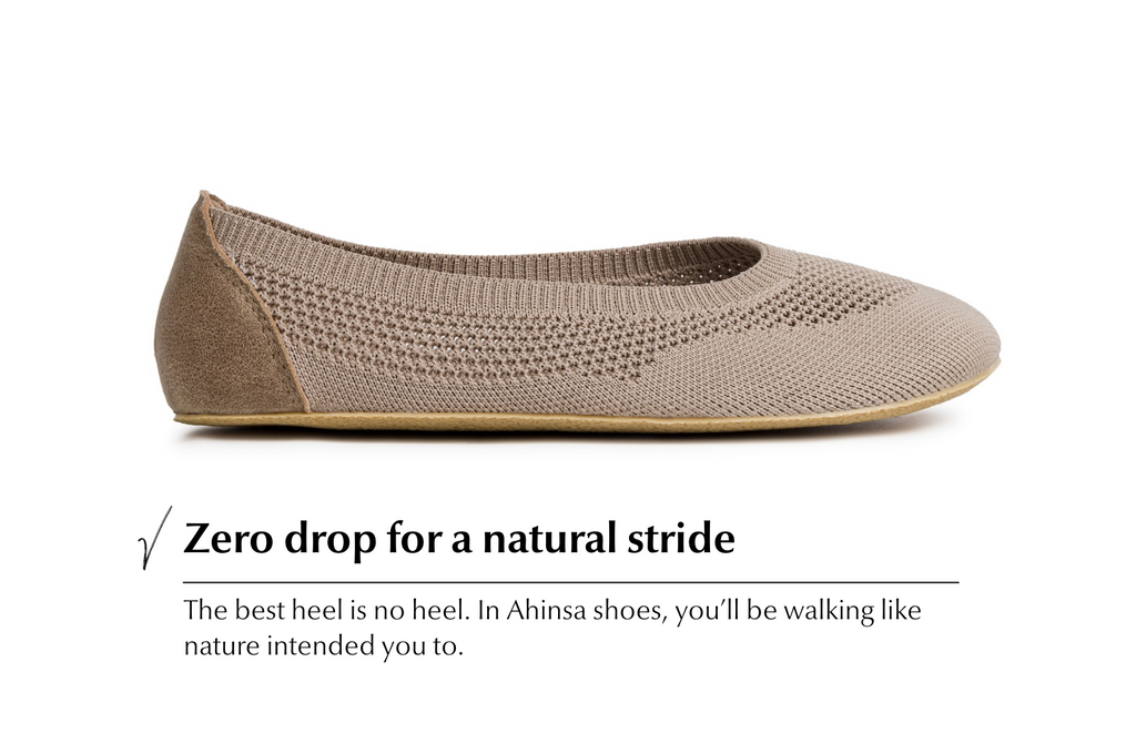 Barefoot Knit Ballet Flats Softy Beige