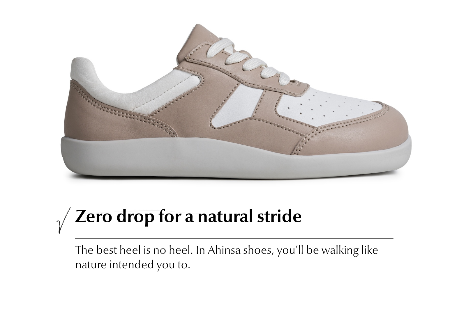 Barefoot Sneakers Yuva Beige & White