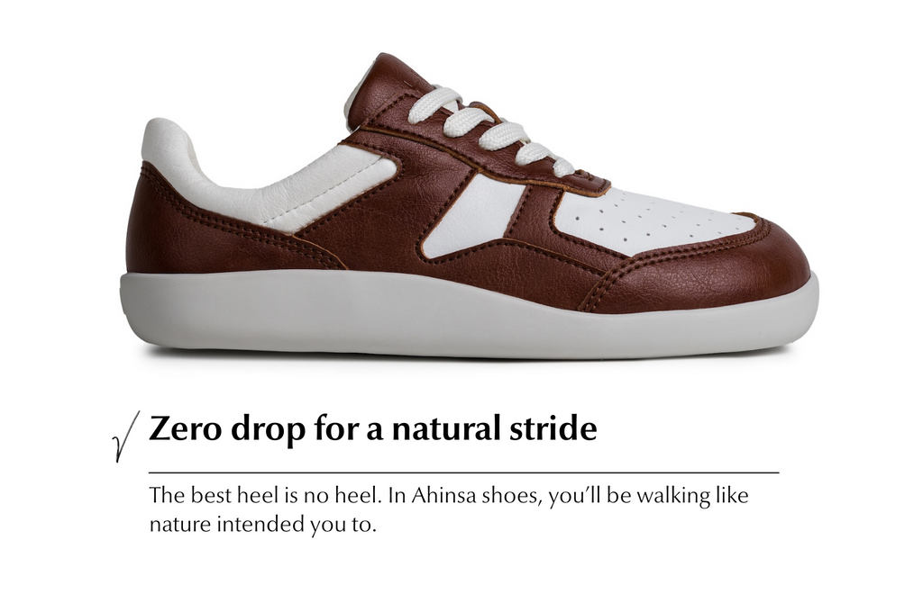 Barefoot Sneakers Yuva Brown & White