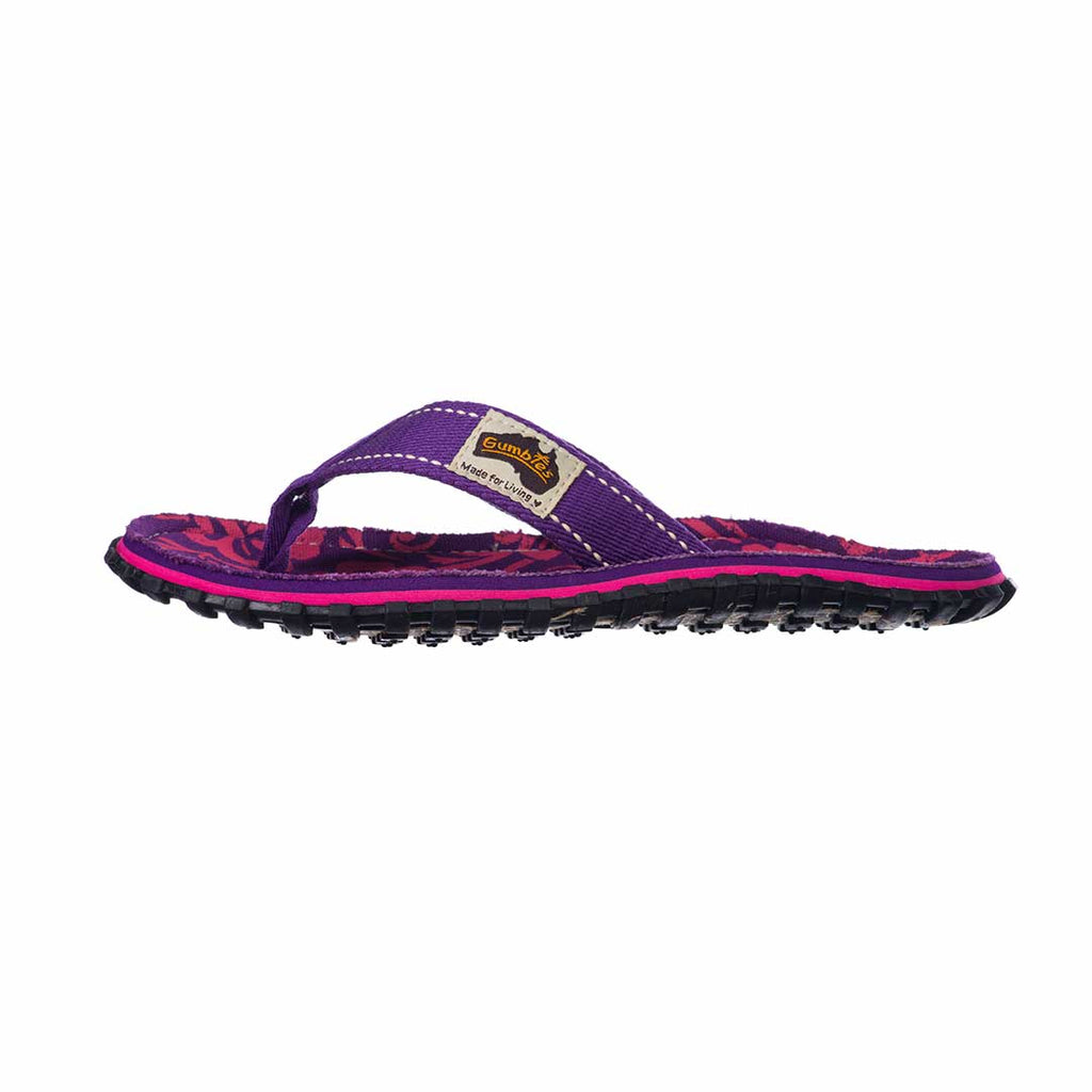 Islander Flip-Flops - Purple Hibiscus