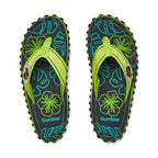 Islander Flip-Flops - Lime Hibiscus