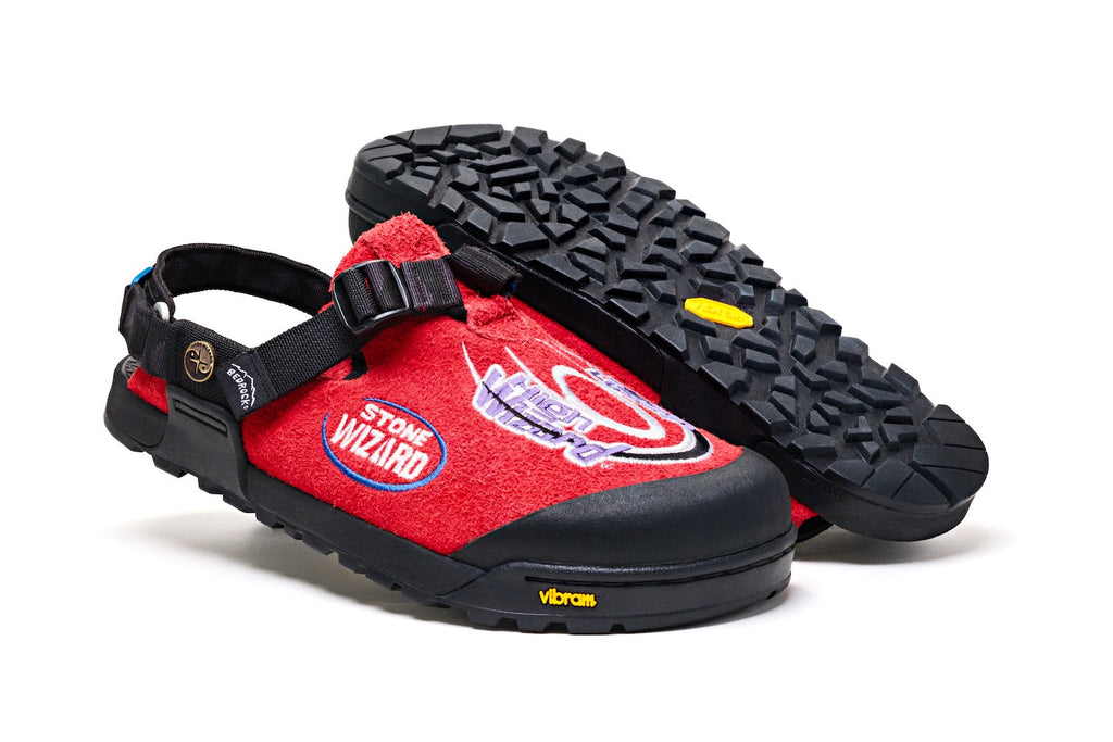 Stone Wizard Mountain Clog - Leather Suede (Hidden Red)
