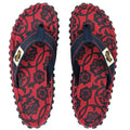 Islander Flip-Flops - Red & Blue Rose