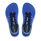 Blue gradient athletic running shoes with black laces and white Altra logo on tongue and side.